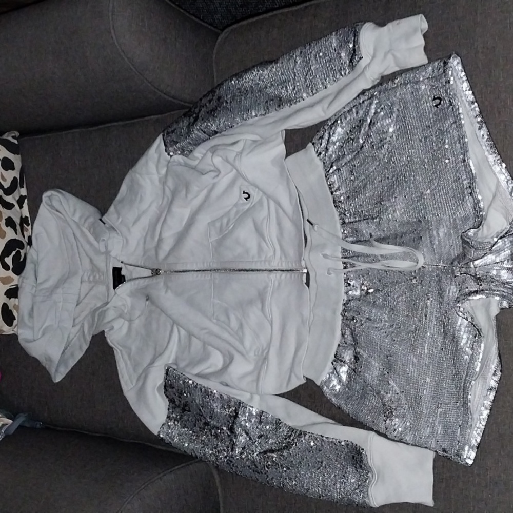 True Religion sequin short set